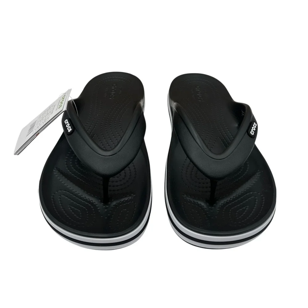 Crocs Bayaband Men's Flip Flop Sandals Size 7 Black Water‎ Friendly Lightweight